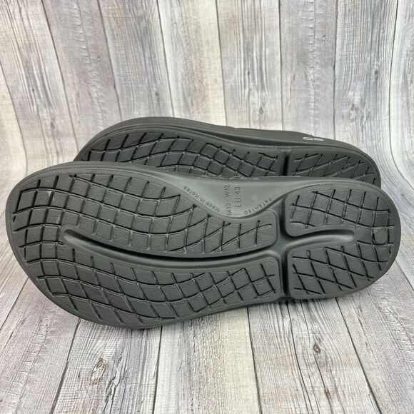 Oofos Original Sandals Men\'s 10 Black Athletic Sport Wmen 12 Recovery Flip Flops main image 10